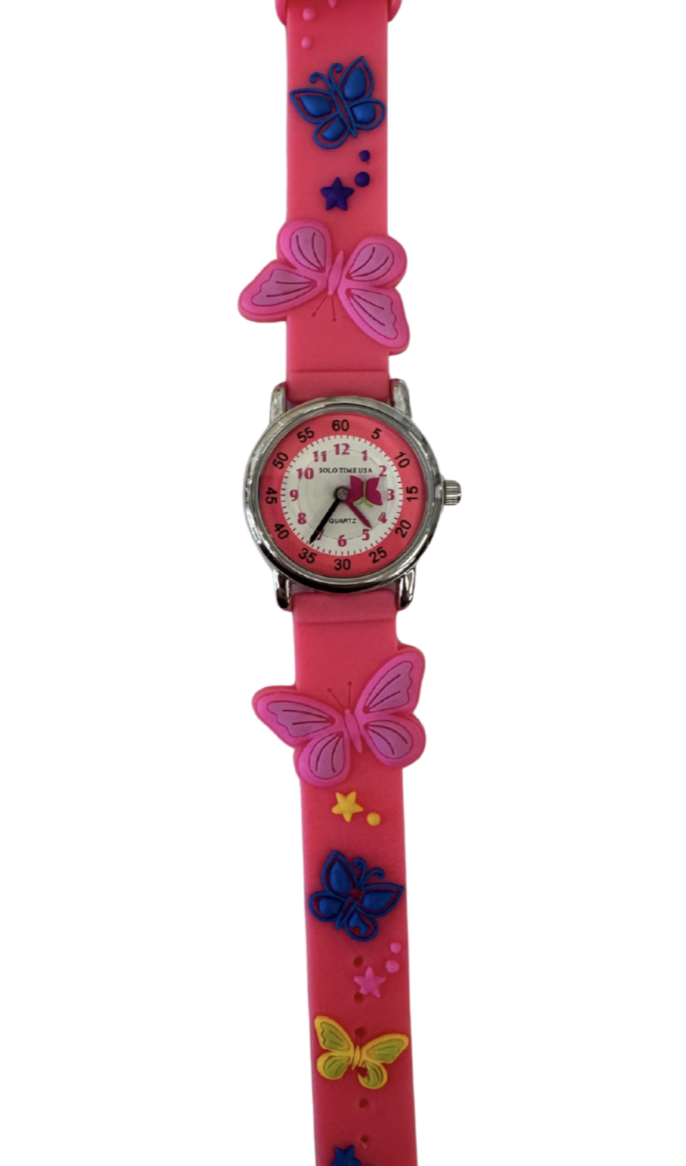 Pacific Time Horloge enfants montre avec bracelet argenté Pointeur enfants garçons Tracteur Tracteur Ferme Enfants Montre bracelet Garçon Horloge analogique quartz bleu 21322